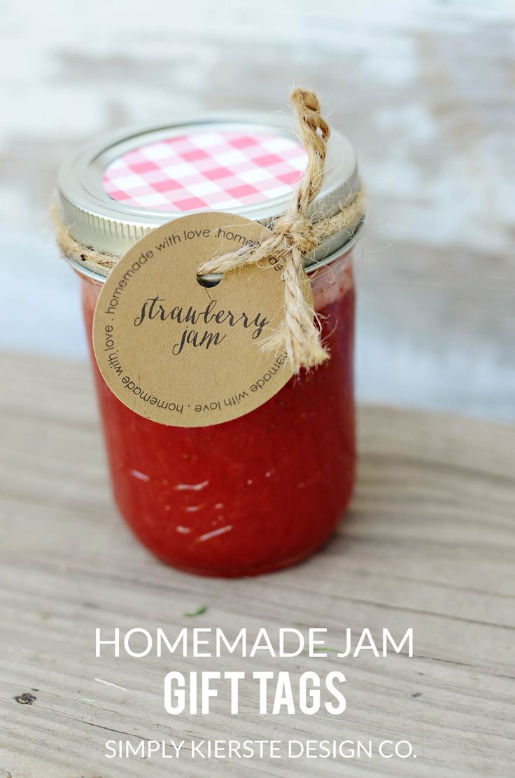 Homemade Jam Gift Tags | Printable Tags | simplykierste.com #gifttags #homemadej...