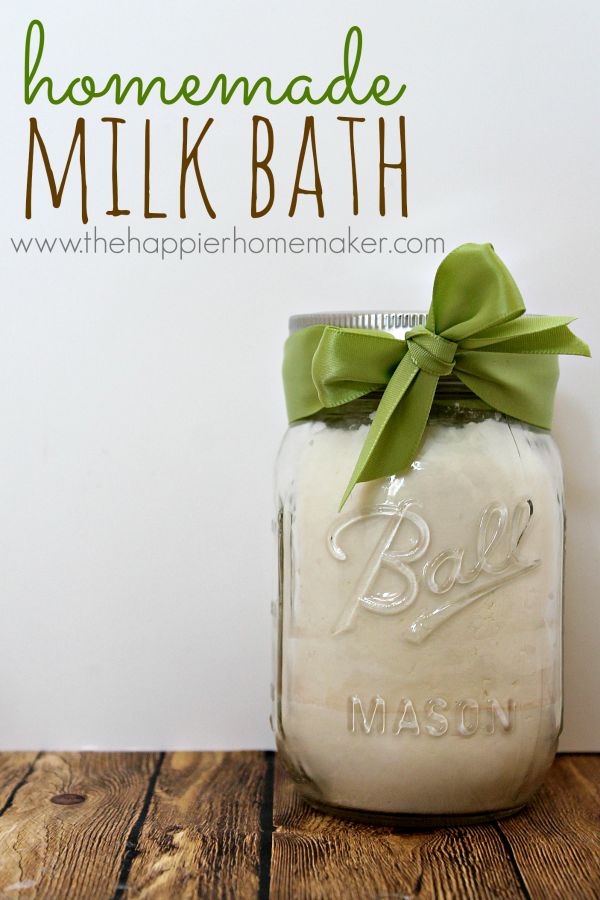 I love this idea for DIY gifts (or just for me!) DIY Homemade Milk Bath