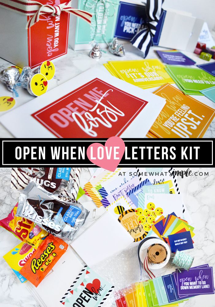 Open When Letters DIY Kit - A Fun Way To Write Love Letters