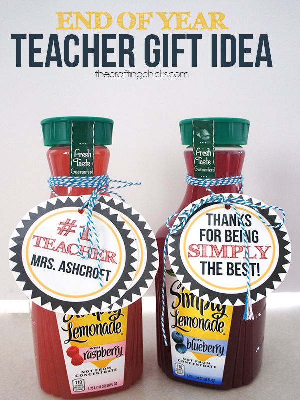 Simply the best... End of the year Teacher Gift idea!  printable