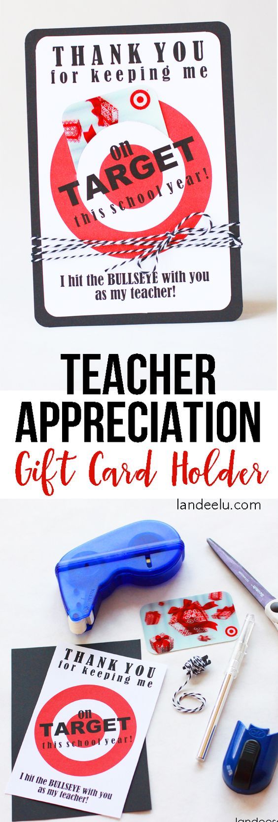Teacher Appreciation Gift Idea... every teacher LOVES Target! Cute way to give a...