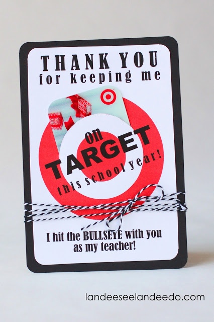 Landee See, Landee Do: Teacher Gift Idea: Printable Target Gift Card Holder