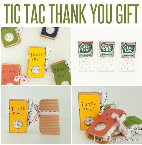These little tic-tac thank you gifts are perfect to keep on hand for a quick and...