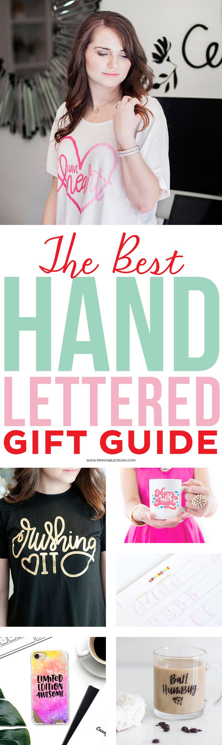 This Hand Lettered Gift Guide is perfect for anyone who loves LETTERING! From c...