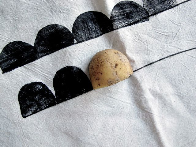 DIY potato stamp