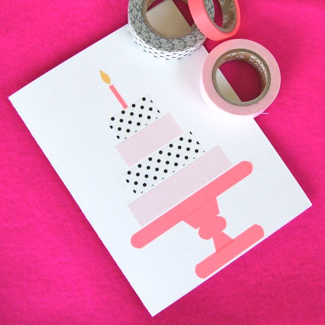 Washi Tape Birthday Cards