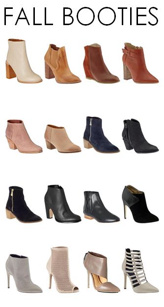 Fall Must-Haves: Booties in every color!