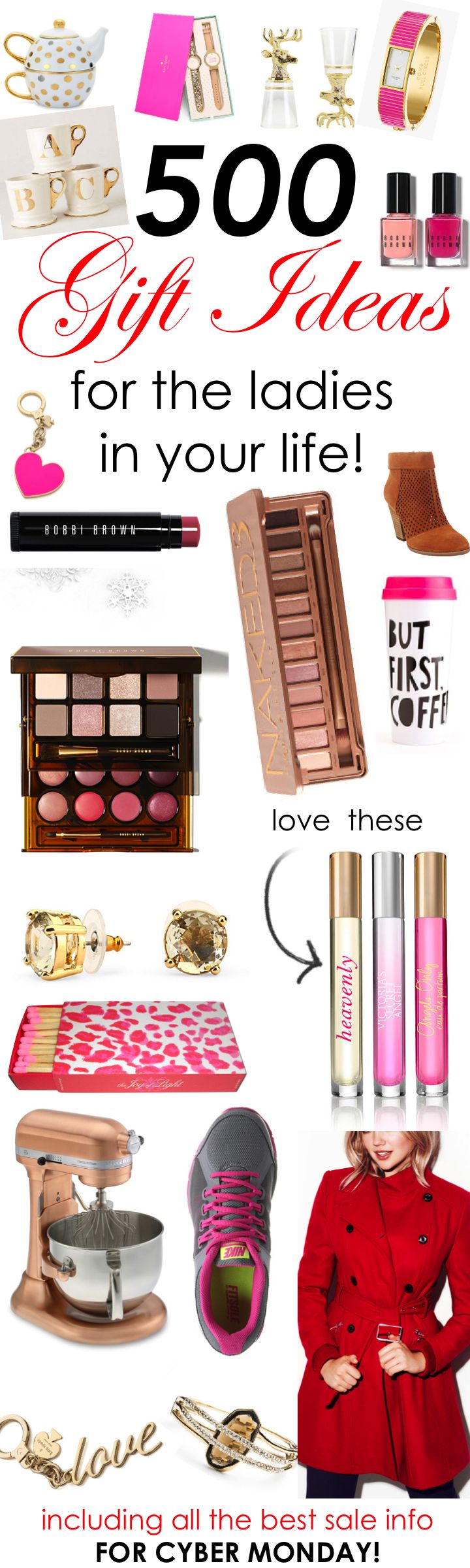 Over 500 Gift Ideas for the Ladies in Your Life! www.theperfectpal...