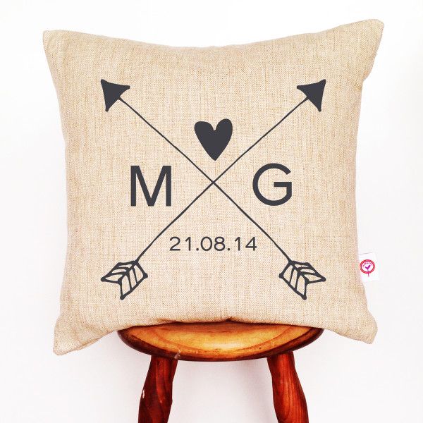 Arrows personalised cushion cover