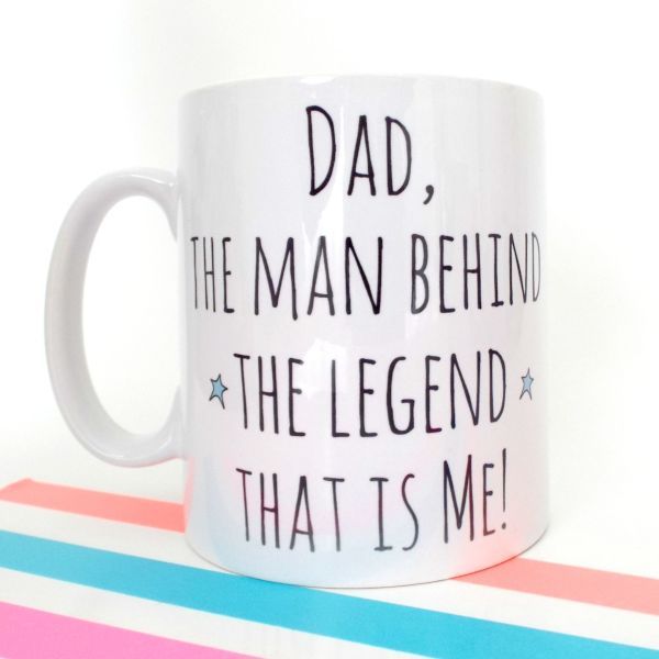 Behind the legend Father's Day mug