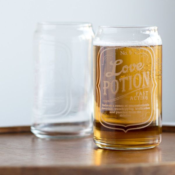 Love Potion Pint Beer Glass