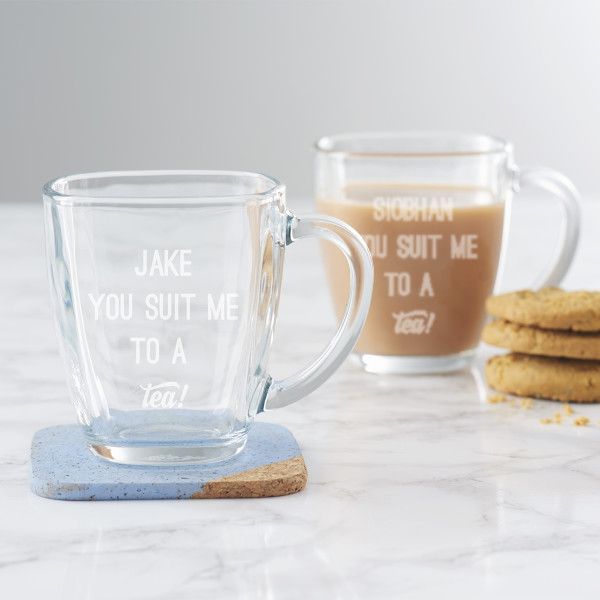 Personalised You Suit Me To A Tea! Mug