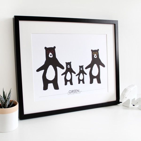 We love to boogie family bear print