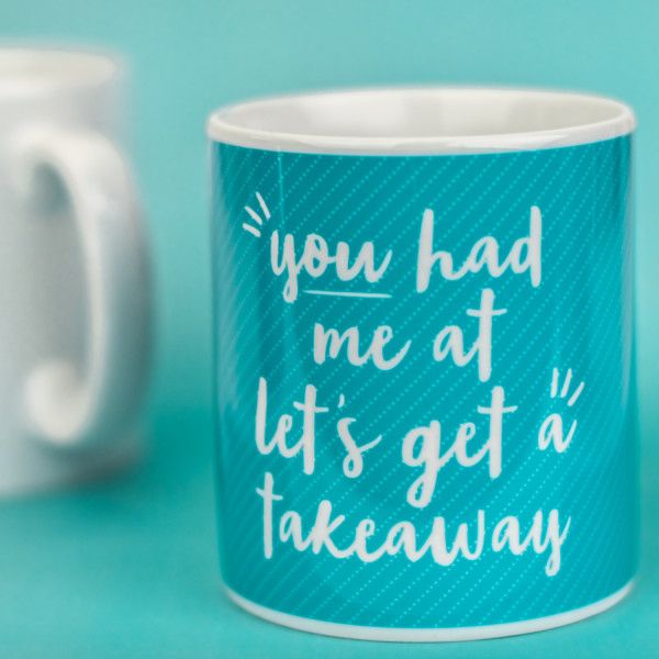 You had me at let's get a takeaway mug
