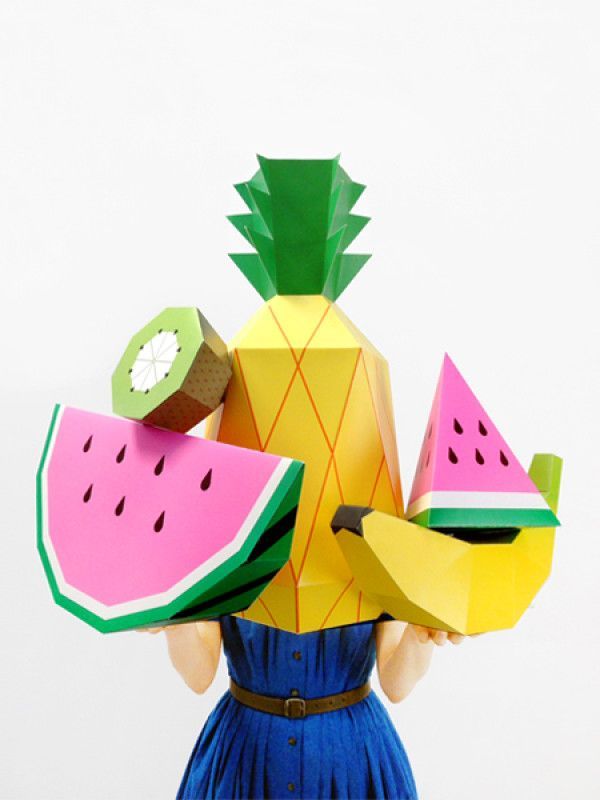 Giant Tropical Fruit Paper Sculpture Kit