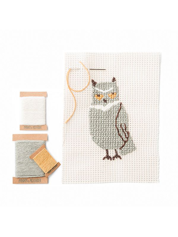 Owl Needlepoint Kit by Fanny & Alexander