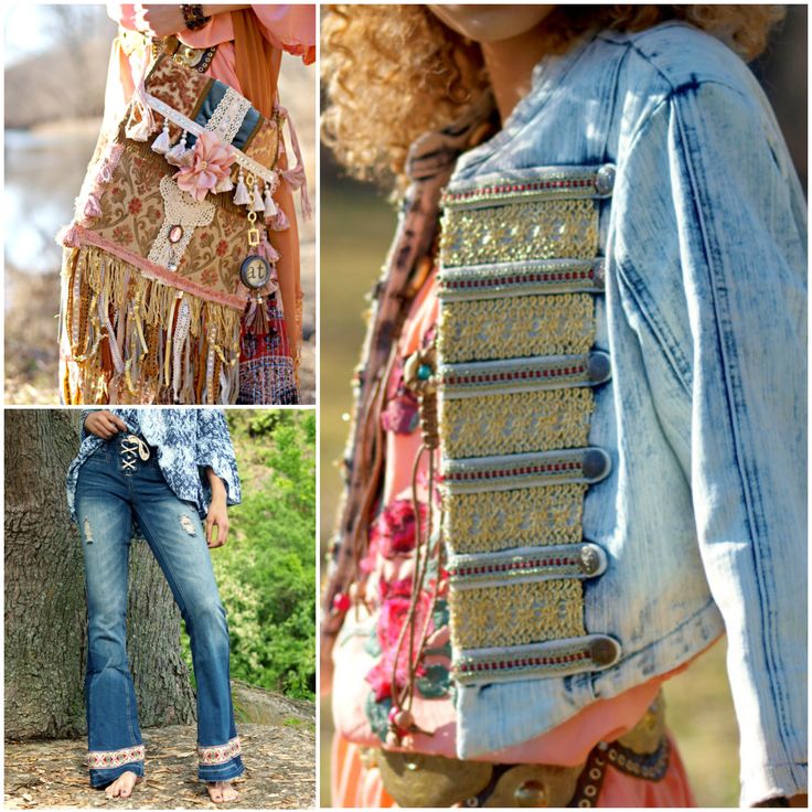 Denim from the Look Factory on Etsy...love these boho inspired pieces including ...