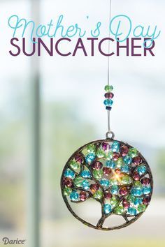 DIY Mother's Day Rainbow Catcher - A different colored bead for each child!