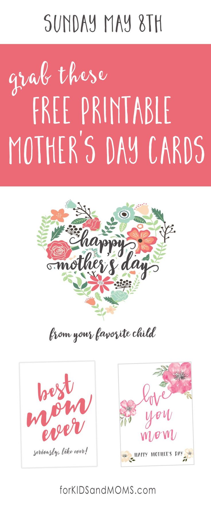 Mothers Day Messages and Free Printable Mothers Day Cards For Kids and Moms