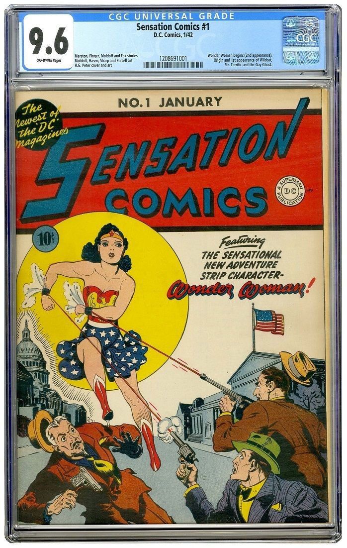 Sensation Comics... Featuring the sensational new aedventure strip character Won...