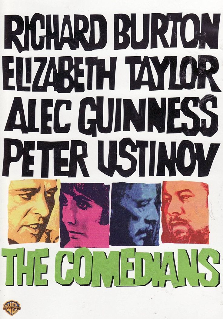 The Comedians with Richard Burton, Elizabeth Taylor, Alec Guiness and Peter Usti...