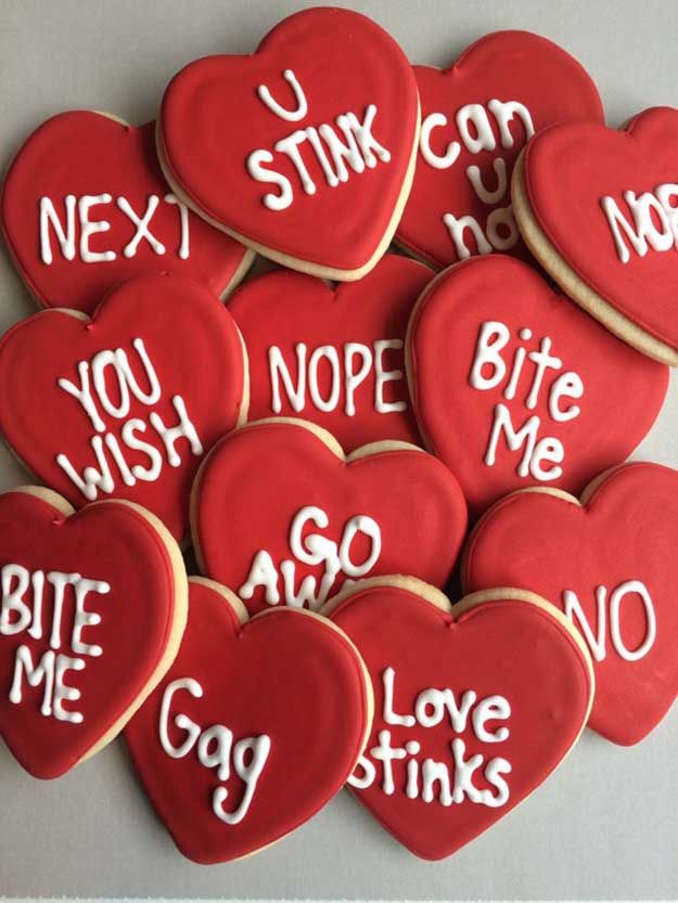 Anti Valentines Day | Conversation Heart Cookies | How To Throw The Ultimate Ant...
