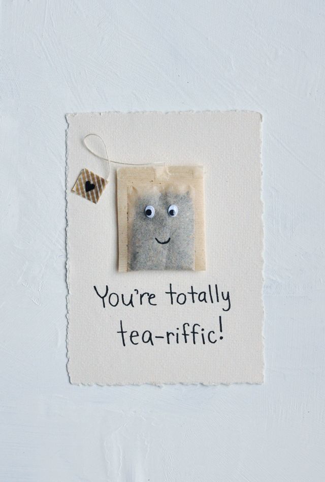 DIY Valentine's Day card. Fill it with their favourite tea!