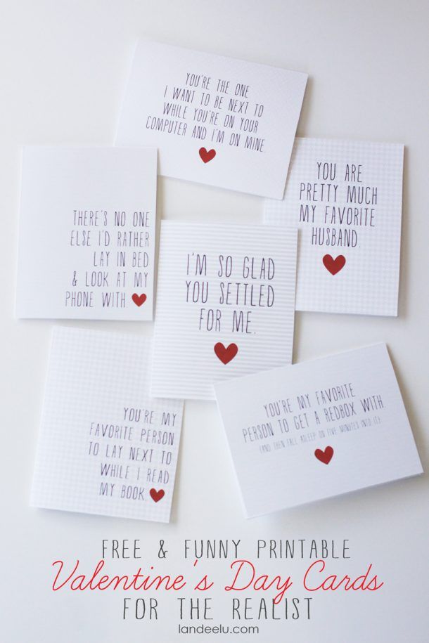 Funny Printable Valentine's Day Cards sm