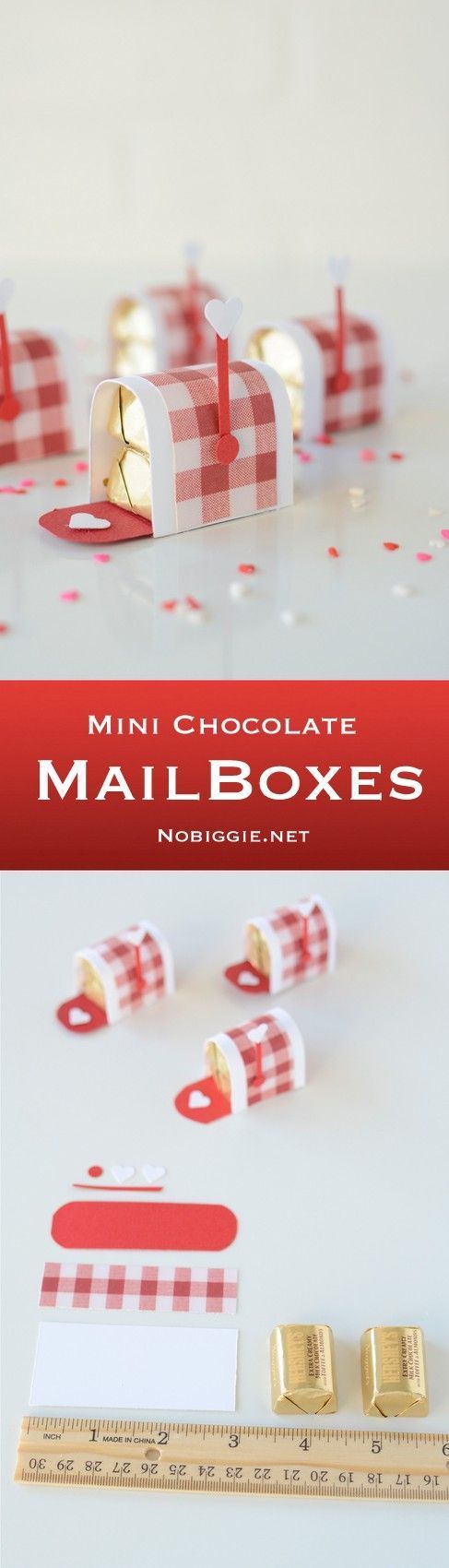 mini chocolate mailboxes | a Valentine's Day treat #valentinesideas