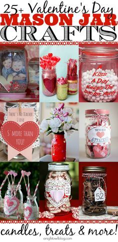 So many cute Mason Jar Valentines on this list! Such great ideas!