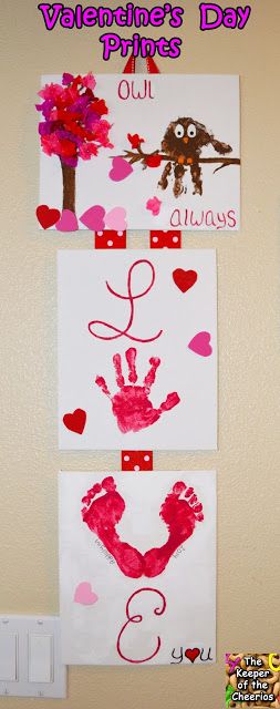 The Keeper of the Cheerios: Valentines Day Hand and Footprint Craft