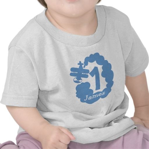 1st Birthday boy | Personalized airplane t shirt