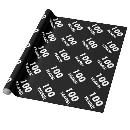 100th Birthday wrapping paper
