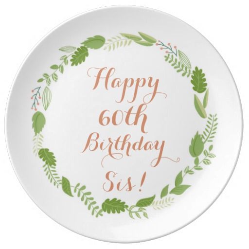 60th Milestone Birthday Porcelain Plates
