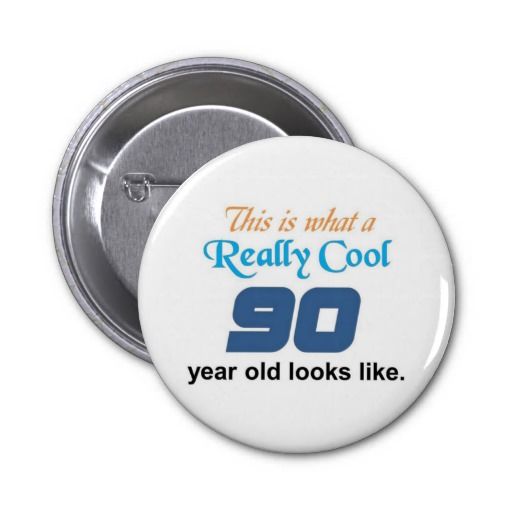 90th Birthday Buttons