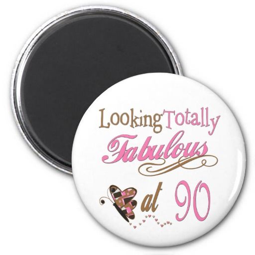 90th Birthday Fridge Magnets