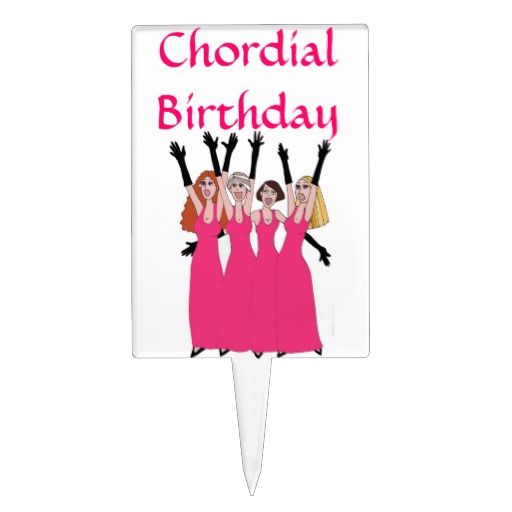 Chordial Birthday Cake Topper