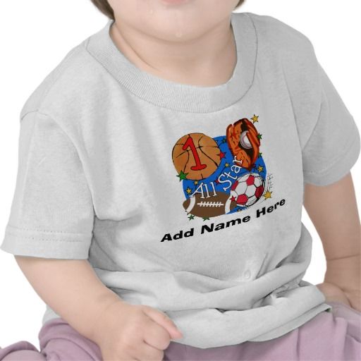 Personalized All Star 1st Birthday T-shirt