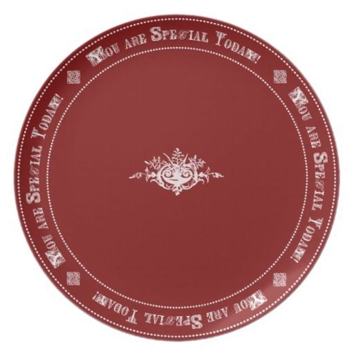 Red Special Day Tradition Family Honor Birthday Party Plate