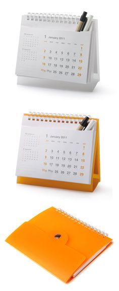 Desk Calendar with pocket for pens | Corporate Gifts