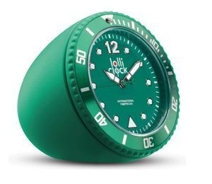 Lolli® Clock Rock Clock in Assorted Colors.  ABS plastic case, 3 hands Japan mo...