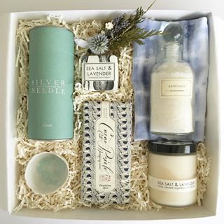 Gift inspired by scents and colors of the sea. Client gift box. Corporate gift i...