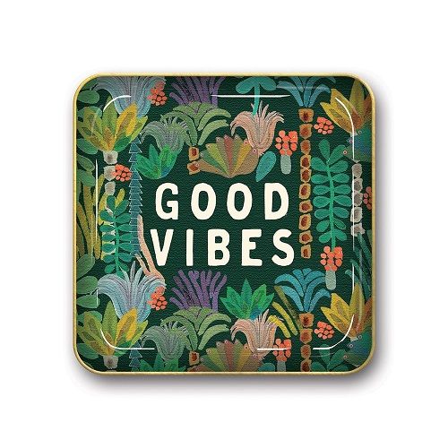 Good Vibes Metal Catchall Tray (Sentimental Mothers Day Gifts From Daughter)