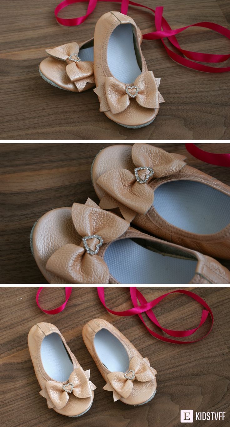 Handcrafted girls shower shoe soft sole baby shoes, gifts for girl, gift for tod...