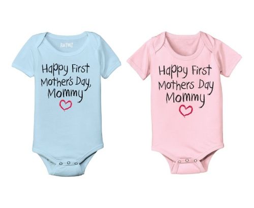 Happy First Mother’s Day Baby Onesie. New mom gifts. Mothers Day gifts for new...