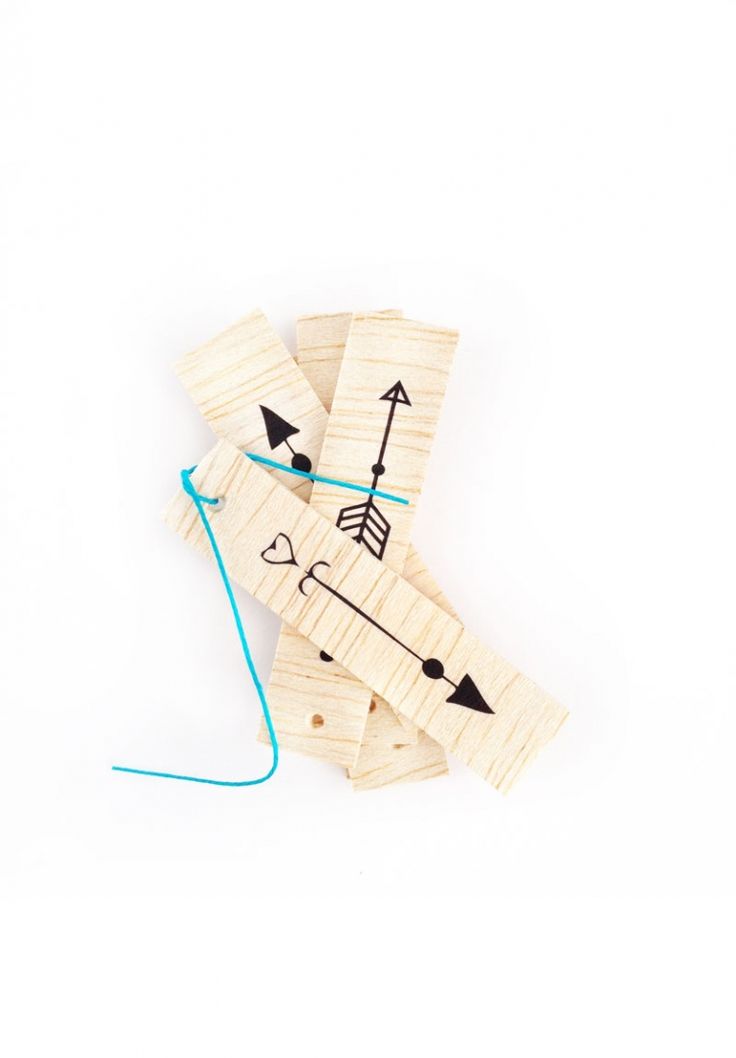 DIY Packages - Wooden Arrow Tags