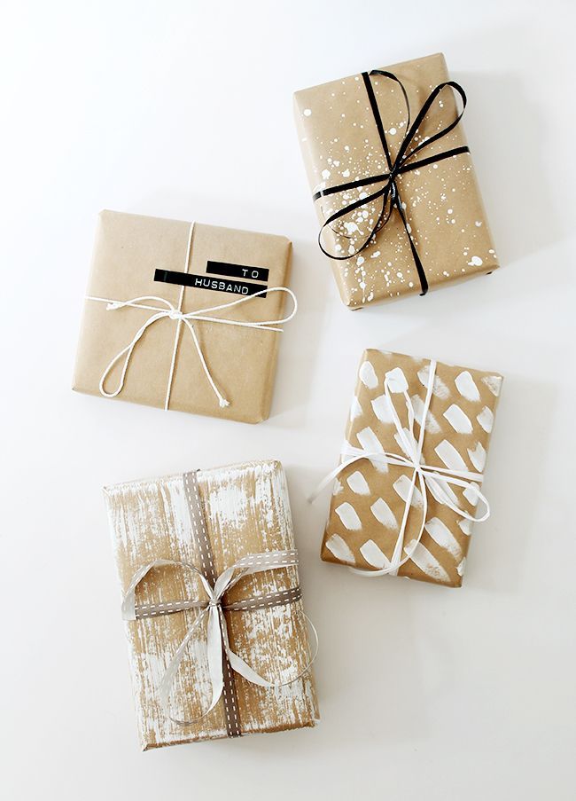 four DIY gift wrap ideas