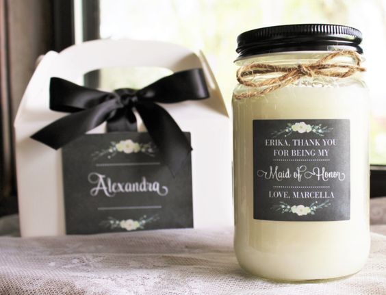 Featured Bridesmaid Gift: TheDancingWick; Bridesmaid gift idea.