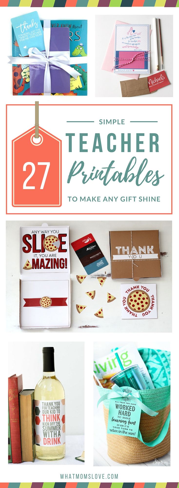 Best Teacher Appreciation Week Gift Ideas | Free DIY printables to thank that sp...