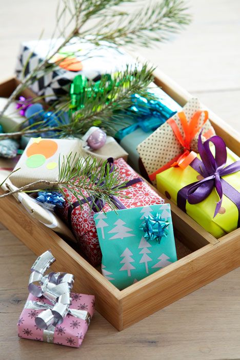 . colorful gifts